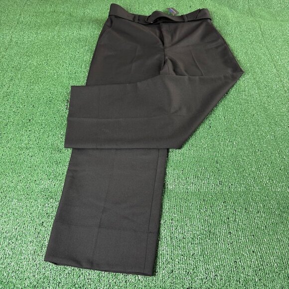 Club Monaco High Rise Enamel Ring Wool Blend Black Crop Trouser Pants Size 8 NEW - Picture 1 of 13